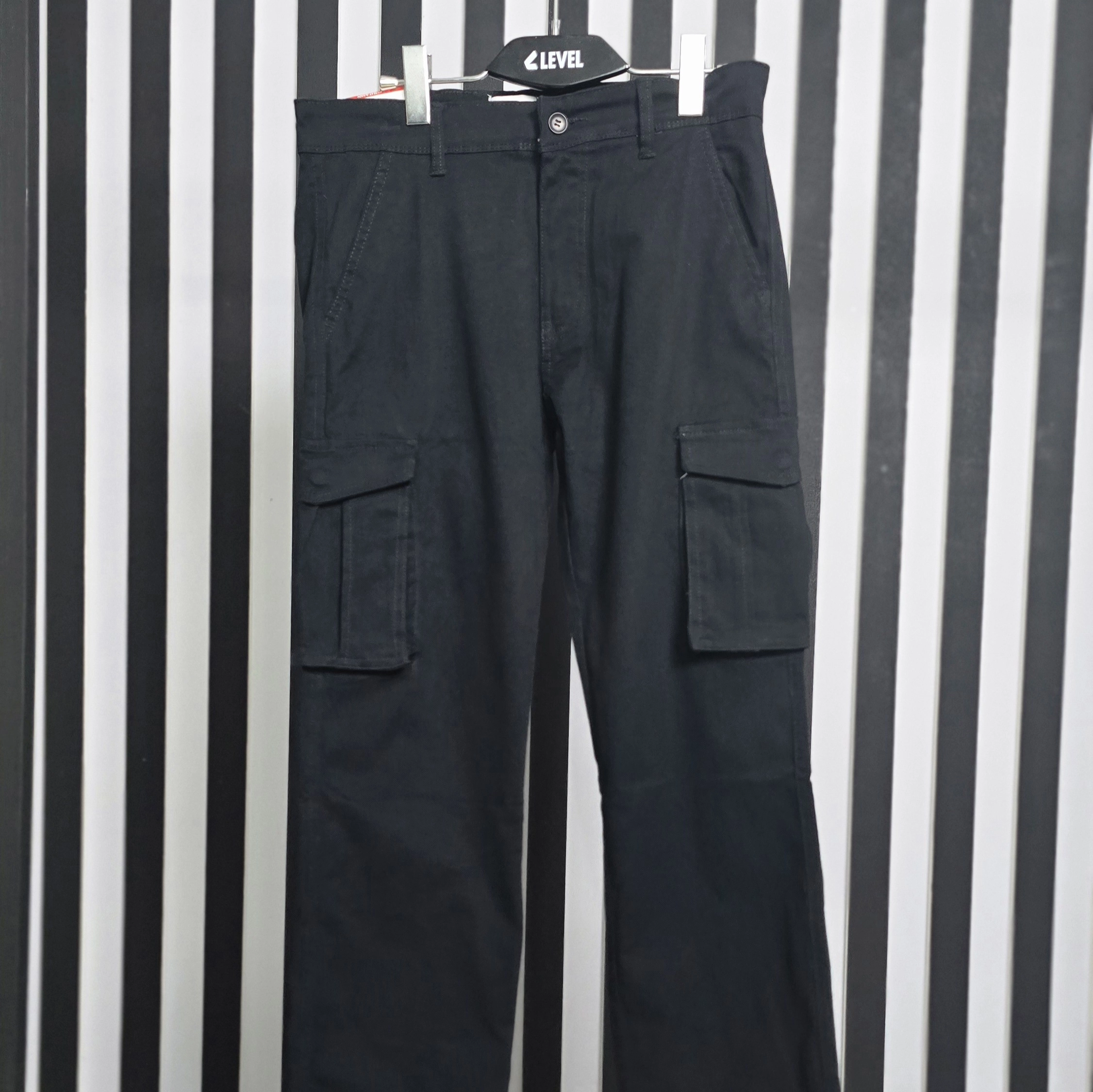 Men's Premium Cargo Baggy Pants Black Color