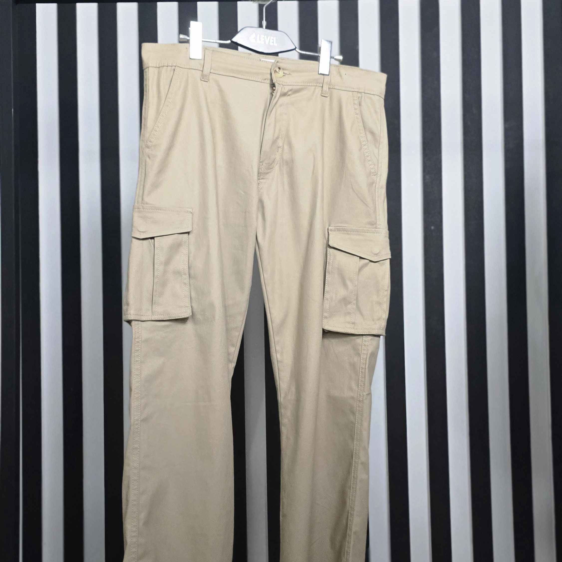 Men's Premium Cargo Baggy Pants Beige Color